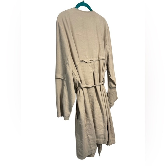 Ophelia Roe Tan Tie Wrap Trouser Jacket Size 2X - Picture 12 of 15